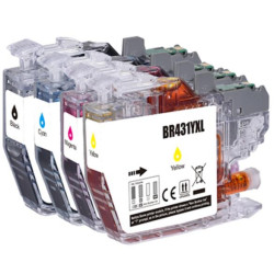 Compatible Brother LC431XL Value Pack Ink Cartridge compatible 