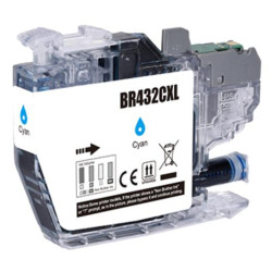 Compatible LC432XLC Cyan Ink Cartridge for Brother MFCJ5340DW, BROTHER MFCJ5740DW, BROTHER MFCJ6540DW, BROTHER MFCJ6940DW