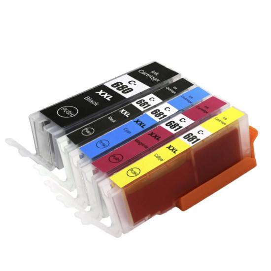 Compatible Canon PGI 680XXL CLI 681XXL Ink Cartridge compatible 5 cartridges set compatible	