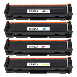 Compatible HP 202A Full Set (BK+C+Y+M) Toner Cartridge compatible
